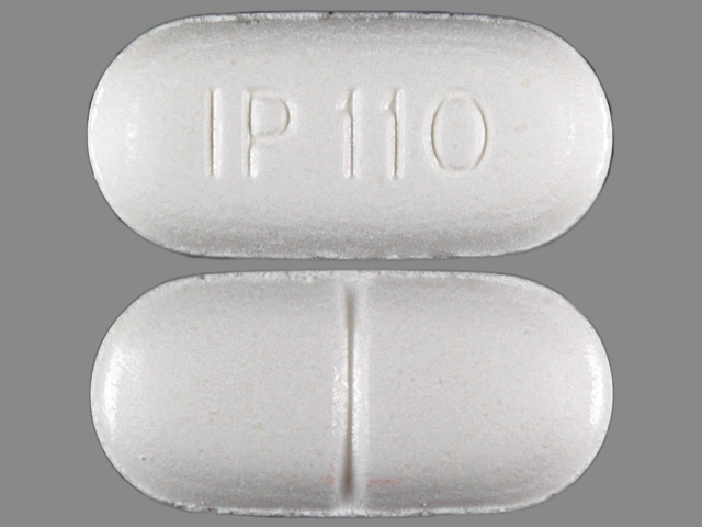 White Capsule pill with imprint IP;110 — Hydrocodone bitartrate and acetaminophen Hydrocodone bitartrate 10 mg;acetaminophen 325 mg; (view 2)