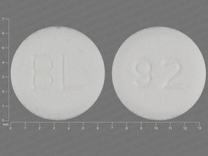 White Round pill with imprint BL;92 — Metoclopramide Metoclopramide hydrochloride 5 mg; (view 3)