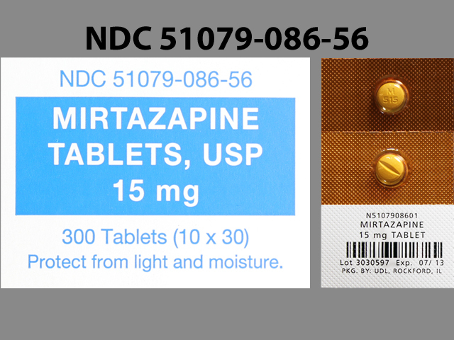 Brown Round pill with imprint M;515 — Mirtazapine Mirtazapine 15 mg; (view 2)
