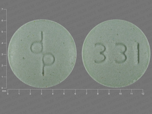 Green Round pill with imprint dp;331 — {21 (desogestrel/ethinyl estradiol/5 (ethinyl estradiol/2 (inert ingredients 0.15 mg/0.02 mg/0.01 mg/1 mg (view 3)