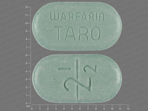 Green Oval pill with imprint 2;1;2;WARFARIN;TARO — Warfarin sodium Warfarin sodium 2.5 mg; (view 4)