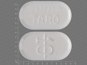 White Oval pill with imprint 10;WARFARIN;TARO — Warfarin sodium Warfarin sodium 10 mg; (view 4)