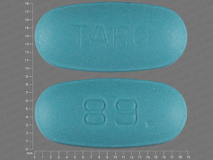 Blue Oval pill with imprint TARO;89 — Etodolac Etodolac 500 mg; (view 4)