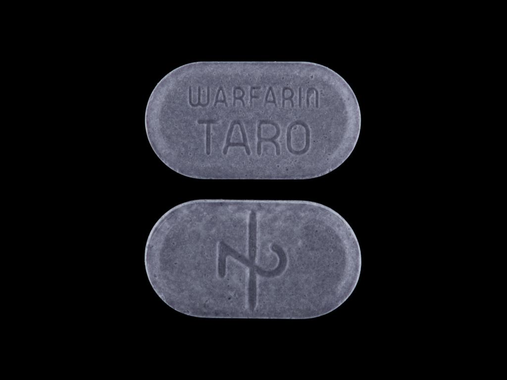 Purple Oval pill with imprint 2;WARFARIN;TARO — Warfarin sodium Warfarin sodium 2 mg; (view 3)