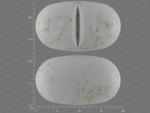 White Oval pill with imprint D;D — Doxycycline hyclate 200 mg (view 2)