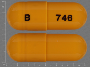 Yellow Capsule pill with imprint B;746 — Duloxetine Duloxetine hydrochloride 20 mg; (view 2)