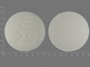 White Round pill with imprint E;29 — Desipramine hydrochloride Desipramine hydrochloride 10 mg (view 2)