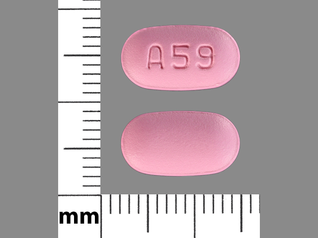 Pink Capsule pill with imprint A;59 — Paroxetine Paroxetine hydrochloride hemihydrate 40 mg; (view 3)