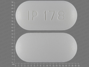 White Capsule pill with imprint IP;178 — Metformin hydrochloride Metformin hydrochloride 500 mg; (view 5)