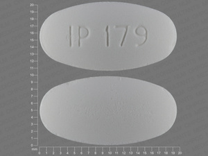 White Capsule pill with imprint IP;179 — Metformin hydrochloride Metformin hydrochloride 750 mg; (view 4)
