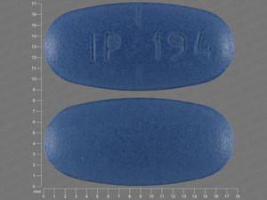 Blue Oval pill with imprint IP;194 — Naproxen sodium Naproxen sodium 550 mg; (view 4)