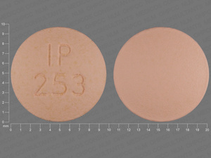 Orange Round pill with imprint IP;253 — Ranitidine Ranitidine hydrochloride 150 mg; (view 4)