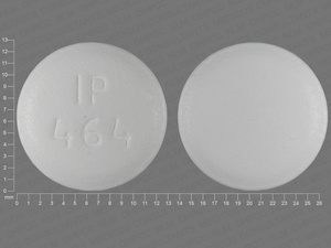 White Round pill with imprint IP;464 — Ibuprofen Ibuprofen 400 mg; (view 6)