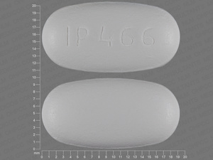 White Oval pill with imprint IP;466 — Ibuprofen Ibuprofen 800 mg; (view 6)