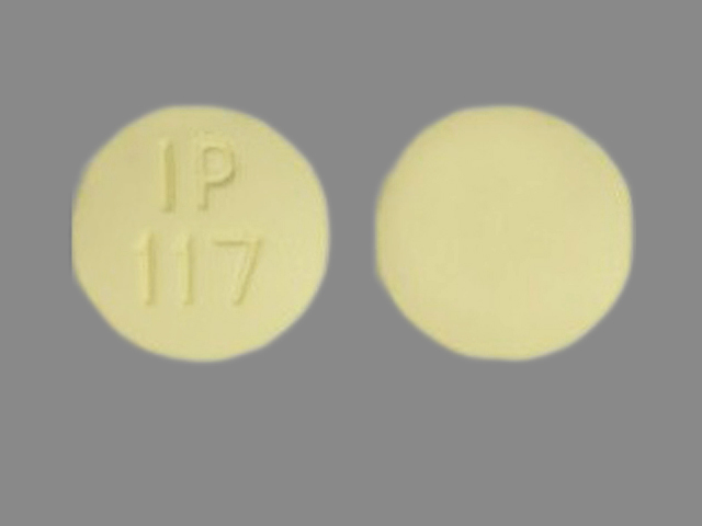 White Round pill with imprint IP;145 — Hydrocodone bitartrate and ibuprofen Hydrocodone bitartrate 7.5 mg;ibuprofen 200 mg; (view 2)