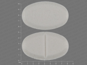 White Oval pill with imprint R;179 — Tizanidine Tizanidine hydrochloride 2 mg; (view 2)