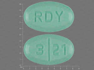 Green Oval pill with imprint RDY;321 — Glimepiride Glimepiride 2 mg; (view 2)