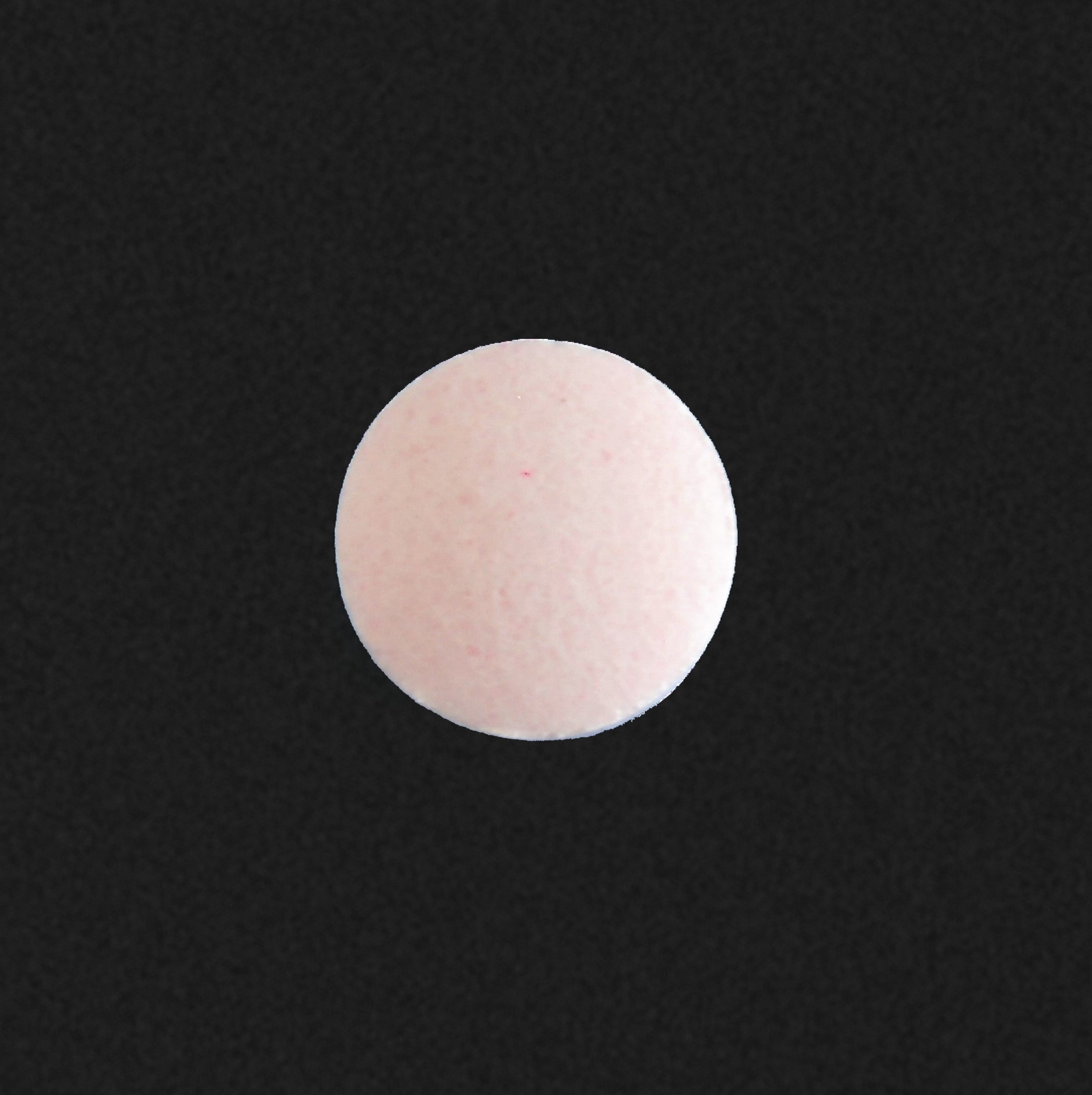Orange Round pill — Dr pausins low dose chewable aspirin Aspirin 81 mg; (view 2)