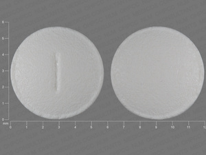 White Round pill with imprint 1 — Metoprolol tartrate Metoprolol tartrate 25 mg; (view 2)