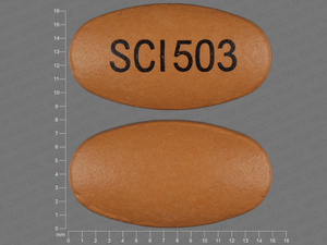 Orange Oval pill with imprint SCI;503 — Nisoldipine Nisoldipine 34 mg; (view 3)