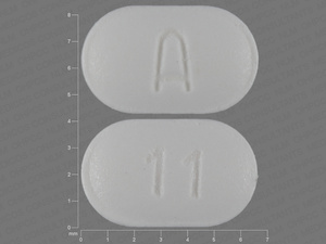 White Capsule pill with imprint 11;A — Mirtazapine Mirtazapine 7.5 mg; (view 5)