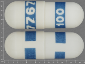 White Capsule pill with imprint 7767;100 — Celecoxib Celecoxib 100 mg; (view 4)