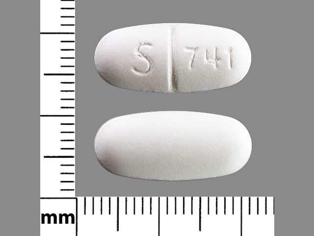 White Capsule pill with imprint S741 — Gemfibrozil Gemfibrozil 600 mg; (view 2)