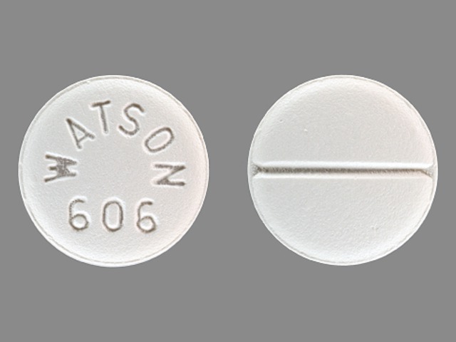 White Round pill with imprint WATSON;606 — Labetalol hydrochloride Labetalol hydrochloride 200 mg; (view 3)