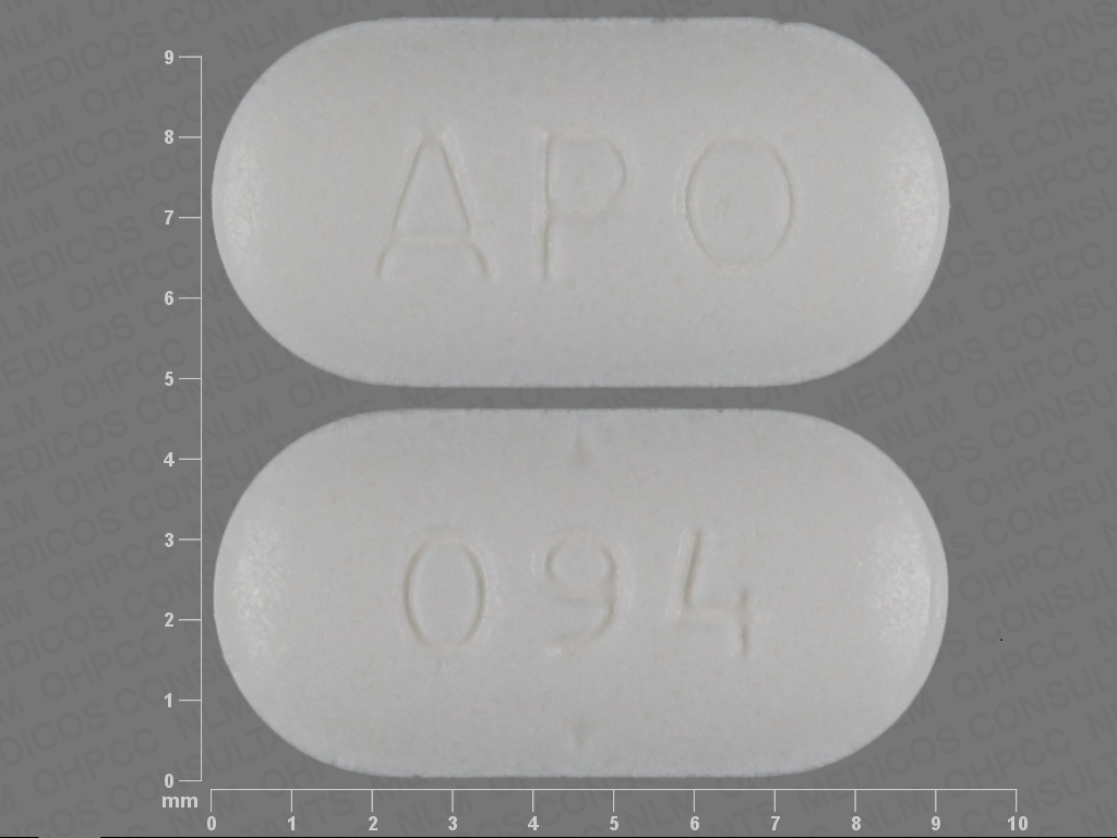 White Capsule pill with imprint APO;094 — Doxazosin Doxazosin mesylate 2 mg; (view 4)