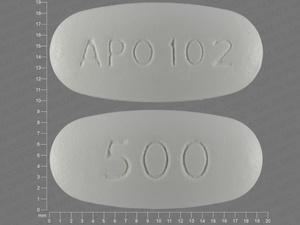 White Oval pill with imprint APO;102;500 — Etodolac Etodolac 500 mg; (view 2)