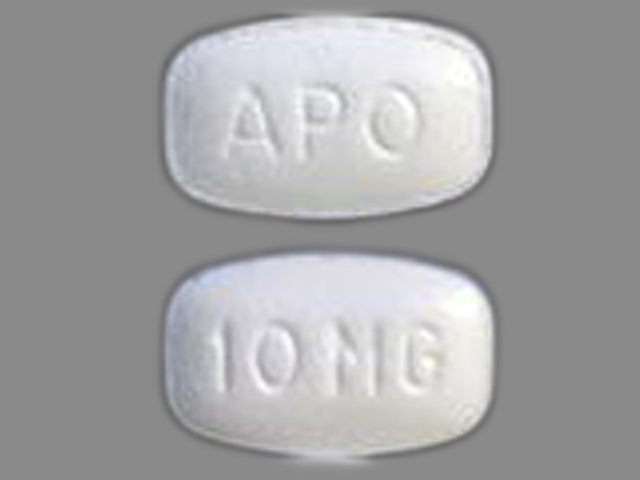 White Rectangle pill with imprint 10MG;APO — Cetirizine hydrochloride Cetirizine hydrochloride 10 mg; (view 3)
