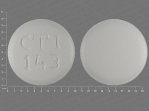 White Round pill with imprint CTI;143 — Lovastatin Lovastatin 40 mg; (view 4)