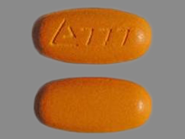 Yellow Oval pill with imprint 777 — Clarithromycin 500 mg (view 3)