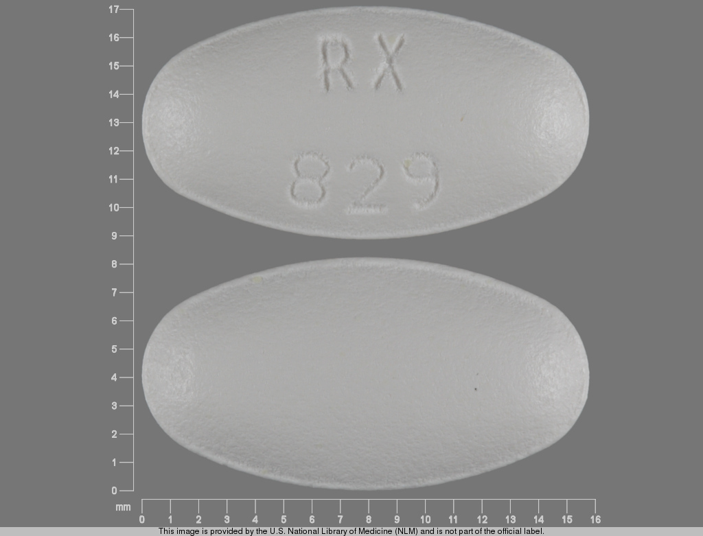 White Oval pill with imprint RX829 — Atorvastatin calcium Atorvastatin calcium trihydrate 40 mg; (view 2)