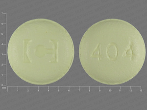 Yellow Round pill with imprint C;404 — Tiagabine hydrochloride Tiagabine hydrochloride 4 mg; (view 2)
