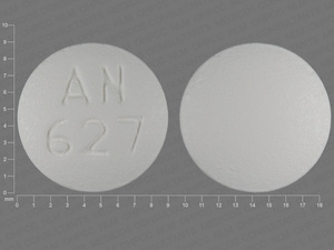 White Round pill with imprint AN;627 — Tramadol hydrochloride Tramadol hydrochloride 50 mg; (view 5)