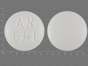 White Round pill with imprint AN;641 — Flecainide acetate Flecainide acetate 50 mg; (view 2)