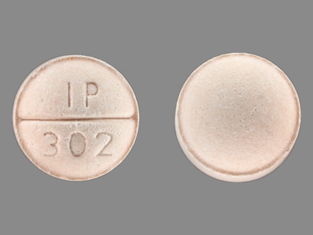 Orange Round pill with imprint IP;302 — Venlafaxine hydrochloride Venlafaxine hydrochloride 37.5 mg; (view 3)