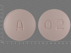 Pink Round pill with imprint A;02 — Simvastatin Simvastatin 20 mg; (view 6)