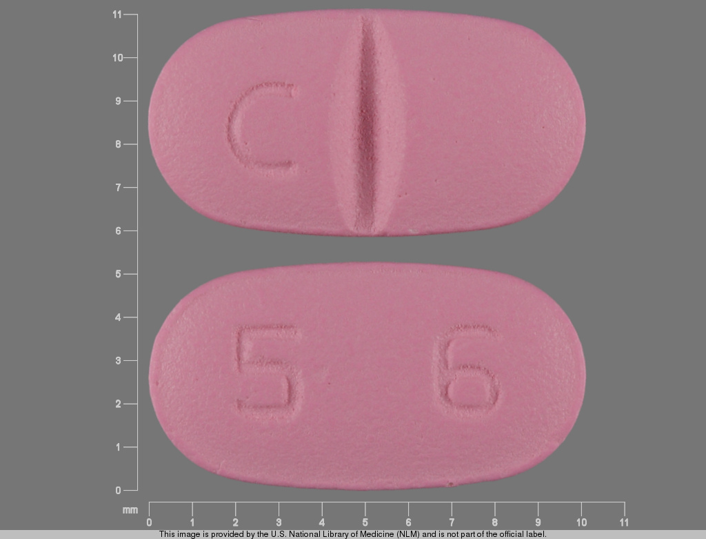 Pink Capsule pill with imprint 56;C — Paroxetine Paroxetine hydrochloride hemihydrate 20 mg; (view 4)