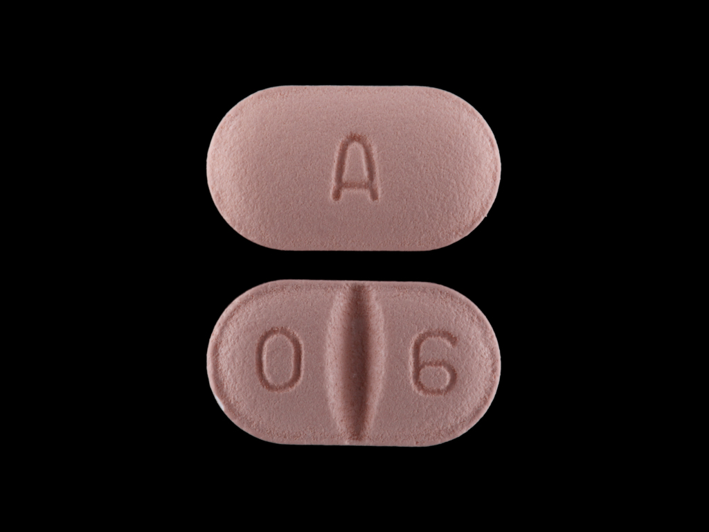 Pink Oval pill with imprint A;0;6 — Citalopram 20 mg (view 3)