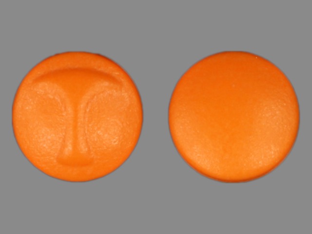 Orange Round pill with imprint T — Regular strength aspirin ec Aspirin 325 mg; (view 3)