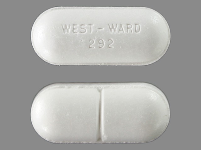 White Oval pill with imprint West;ward;292 — Methocarbamol Methocarbamol 750 mg; (view 3)