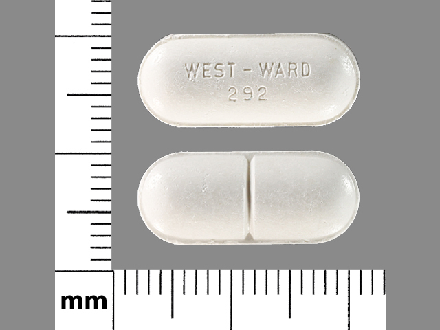 White Oval pill with imprint West;ward;292 — Methocarbamol Methocarbamol 750 mg; (view 4)