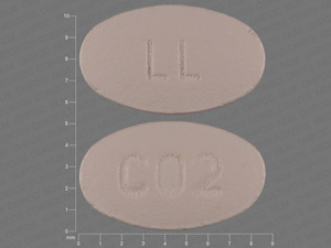 Pink Oval pill with imprint LL;C02 — Simvastatin Simvastatin 10 mg; (view 2)