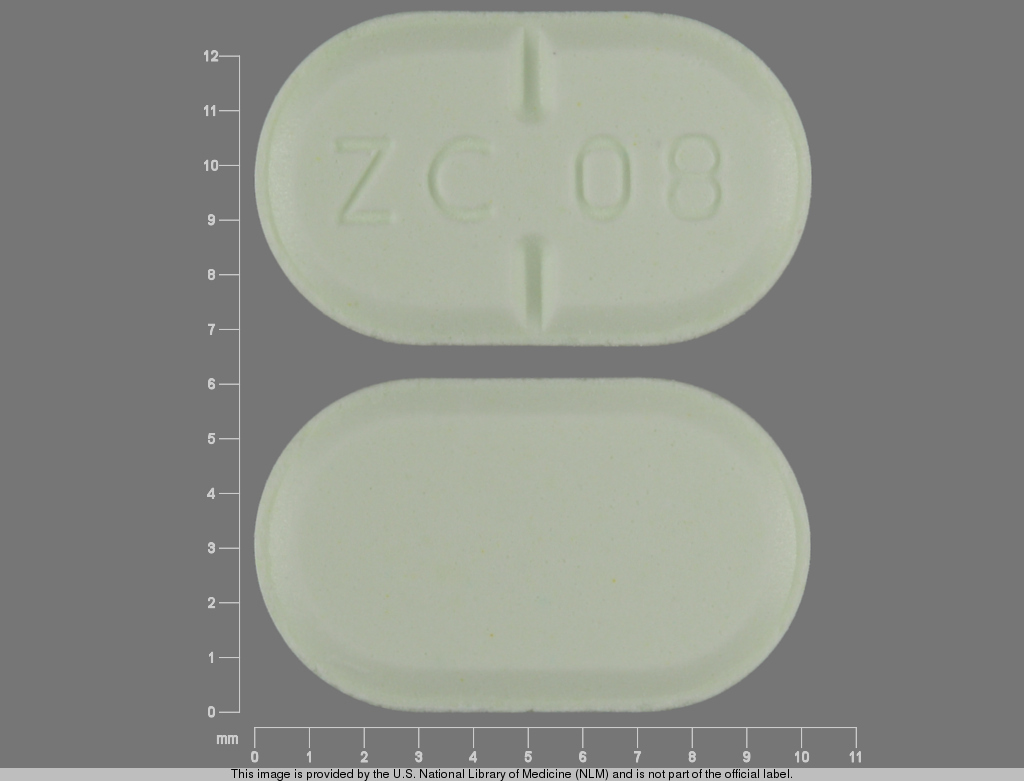 Green Oval pill with imprint ZC;08 — Haloperidol Haloperidol 10 mg; (view 2)