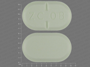 Green Oval pill with imprint ZC;08 — Haloperidol Haloperidol 10 mg; (view 3)