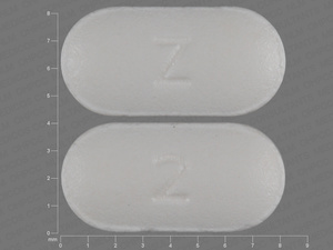 White Capsule pill with imprint Z;2 — Losartan potassium Losartan potassium 25 mg; (view 2)