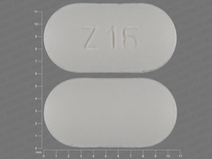 White Capsule pill with imprint Z16 — Losartan potassium Losartan potassium 50 mg; (view 2)
