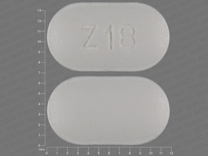 White Capsule pill with imprint Z18 — Losartan potassium Losartan potassium 100 mg; (view 2)